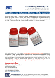 Microbiological Dehydrated Culture Media Suppliers-CDH