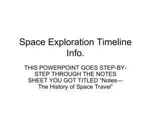 1 Space Exploration Timeline