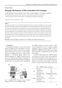 Warpage Mechanism of Thin Embedded LSI Packages