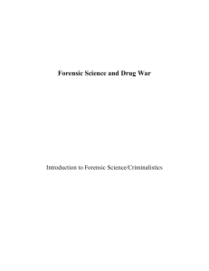 Forensic Science and Drug War