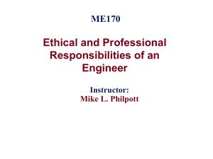 Ethical and Professional Responsibilities