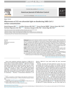 Effectiveness of 222-nm ultraviolet light on disinfecting SARS-CoV-2