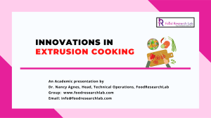 Innovations in Extrusion cooking