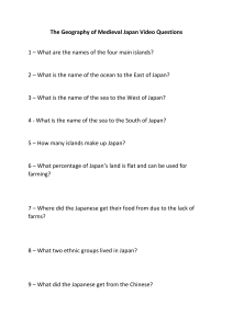The Geography of Medieval Japan Video Questions (1)