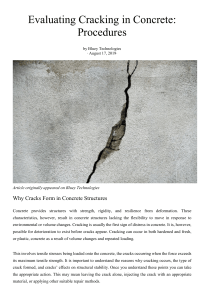 Evaluating Concrete Cracking: Causes & Procedures