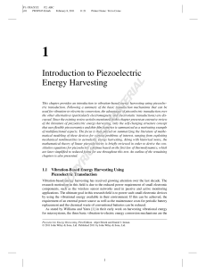 Introduction to Piezoelectric Energy Harvesting