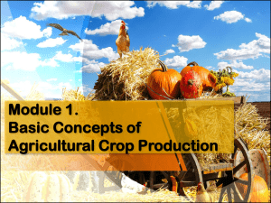 Basic Concepts of Agriculture (History of Agriculture)