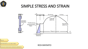 TKM 4211 - LECTURE 2.4  STRESS AND STRAIN