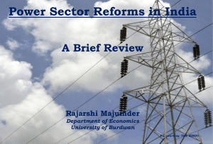Power Sector Reforma in India