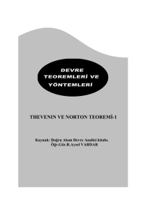 Thevenin ve Norton Teoremi