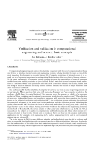 Verification and validation in computational engineering and science basic concepts