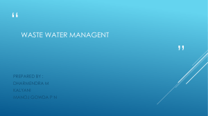 WASTE WATER MANAGENT 
