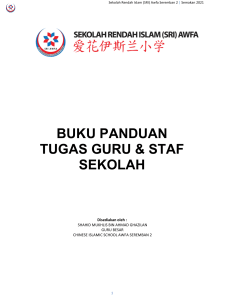 Buku Panduan Tugas Guru dan Staf Sekolah(Semakan  2021)