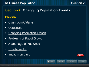 Section 2 Changing Population Trends