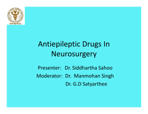 Antiepileptic drugs in neurosurgery