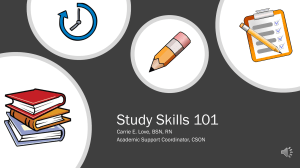 StudySkills101(KnoxTampa)