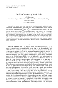 Hawking1975 Article ParticleCreationByBlackHoles