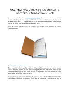Great Ideas Need Great Work, And Great Work Comes with Custom Carbonless Books
