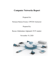 Computer Networks report-----