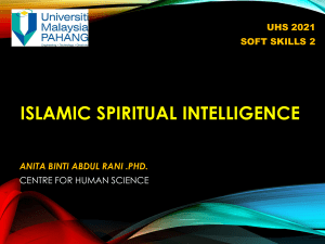 Islamic Spiritual Intelligence UHS2021 2020(1)
