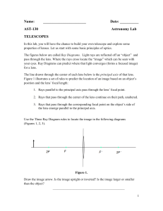 Telescope Lab: Ray Diagrams & Magnification