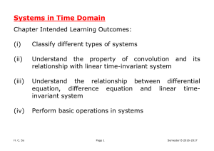 systems in time domain