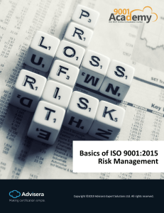 Basics of ISO 9001 Risk Management Process EN
