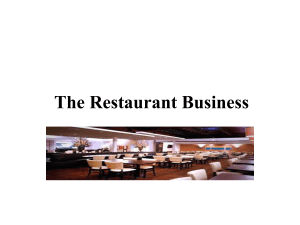 Classify restaurant operation-Take