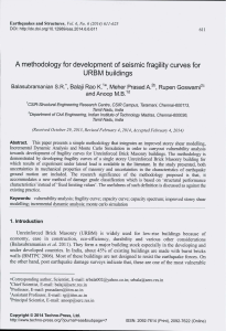 methodologi for development of seismic fragility curves