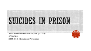 Suicides in prison