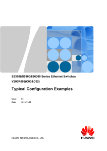 S2350&S5300&S6300 V200R003(C00&C02) Typical Configuration Examples 04