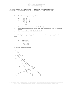 HW 1 - LP probems