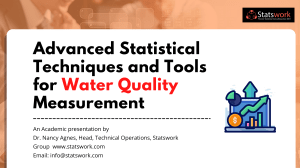 Advanced Statistical Techniques &Tools for Water Quality Measurement - Statswork