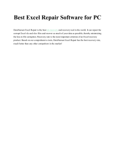 Best Excel Repair Software for PC