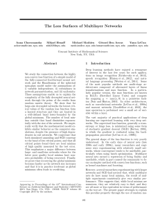 The Loss Surfaces of Multilayer Networks