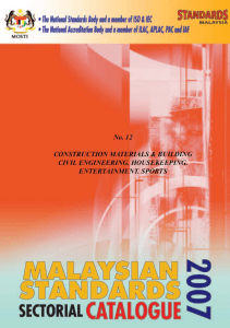 Malaysian Standards 2007
