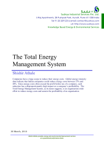 The Total Energy Management System