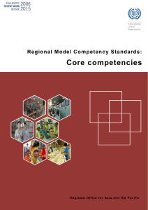 Regional model Competency standards ILO