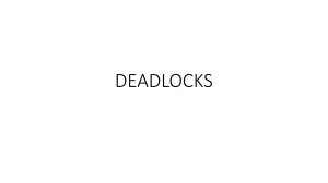 Deadlocks