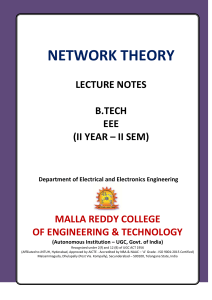 Network Theory