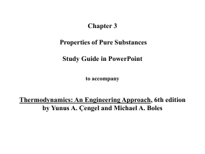 Chapter 3 lecture thermodynamics 1 pure substances 
