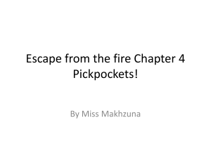 Escape from the fire Chapter 4 Pickpockets!