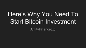 Here’s Why You Need To Start Bitcoin Investment