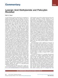 Lysergic Acid Diethylamide and Psilocybin Revisited