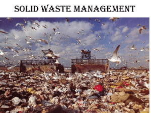 Solid waste management - Hierarchy