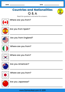 Countries-and-Nationalities-Worksheet-Q-and-A