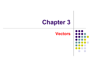 chapter 3 Vectors