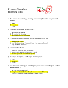 Evaluate Your Own Listening Skills (1)