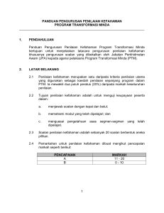 Panduan Pengurusan Penilaian Kefahaman PTM 15 Februari 2013 E1