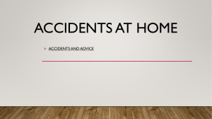 Accidents at home Lesson 1